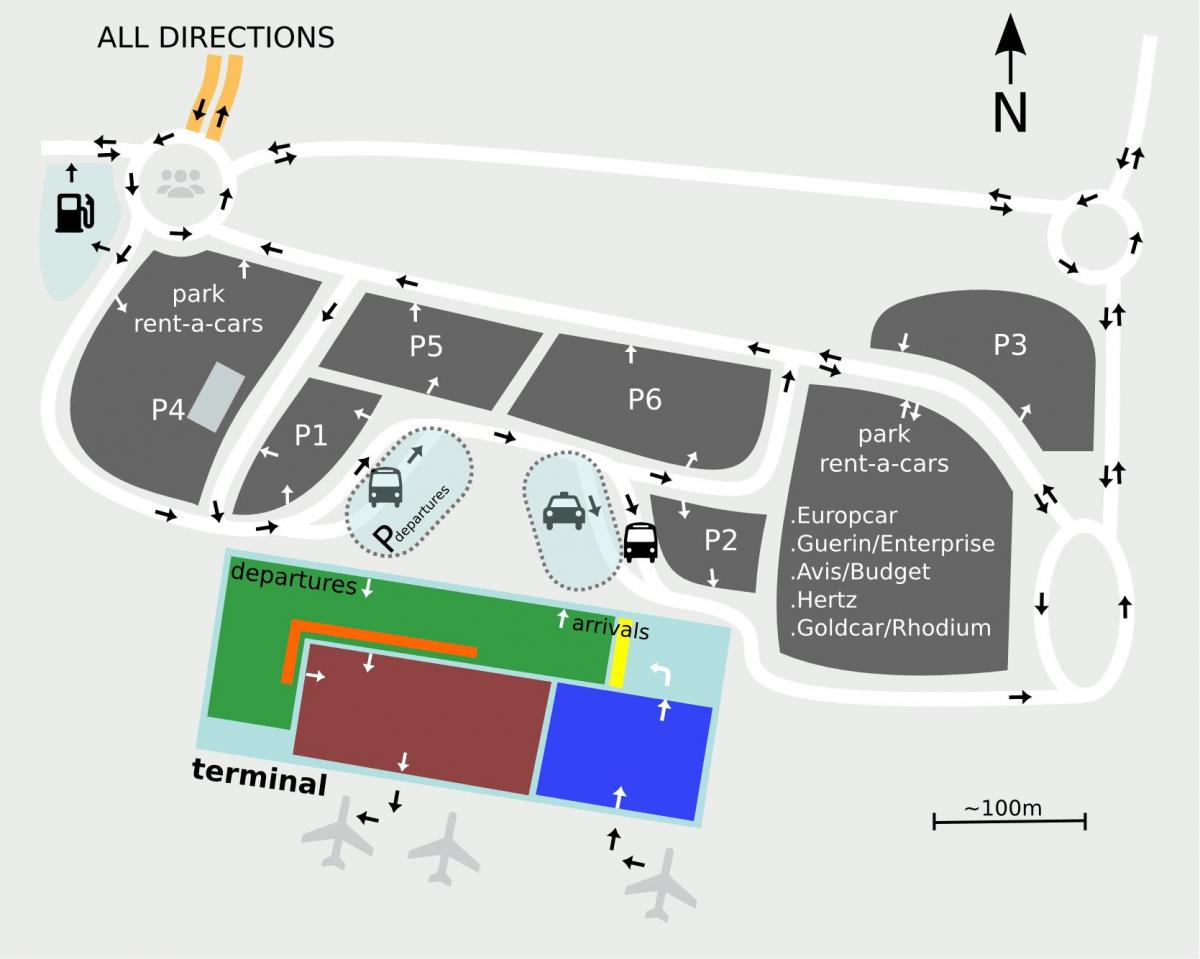 Sevilla airport map