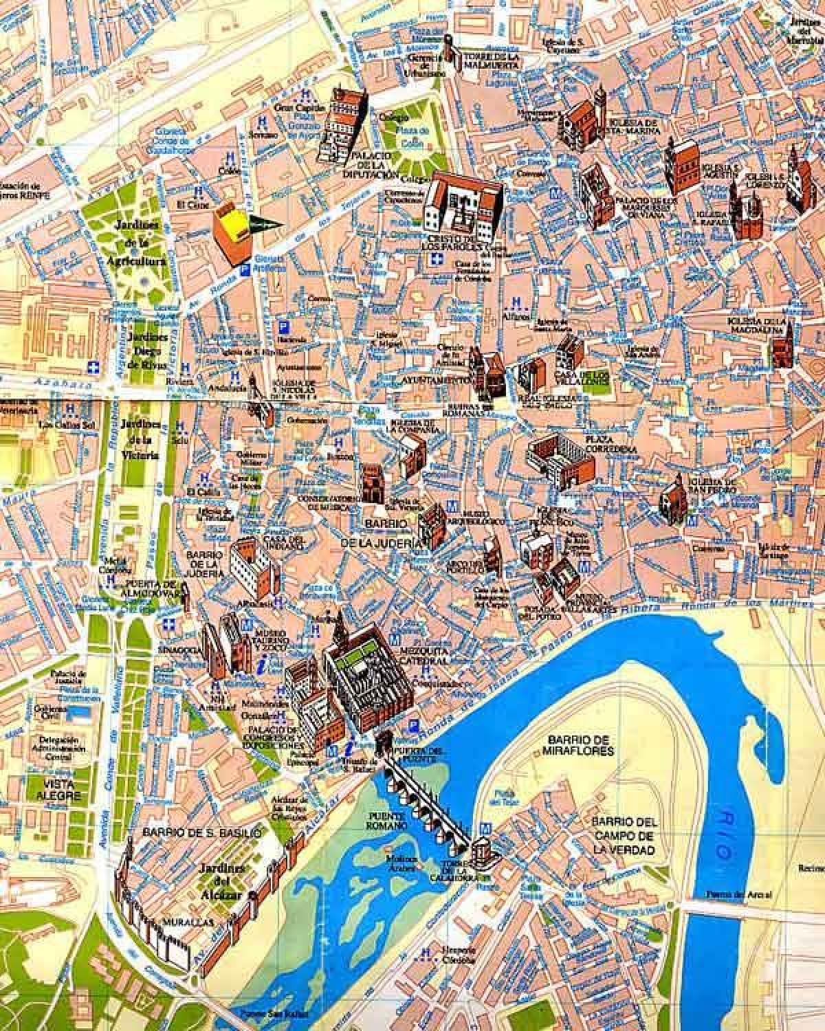 map of Seville walking tour